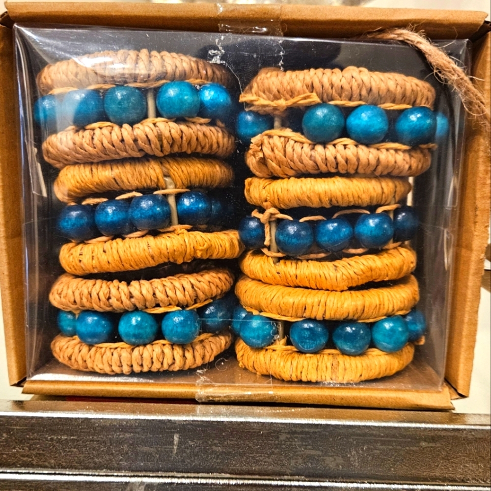 Rattan Handmade Rattan Napkin Rings Set of 6